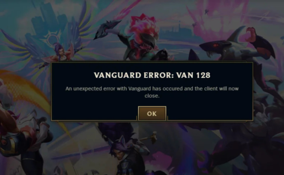 Van 128 League of Legends Error - Easy Fix Guide