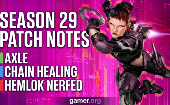 Apex Season 29 patch notes | Overclocked update | Full breakdown of Axle abilities, Chain Healing auto settings, and Broken Moon map rotations designed specifically for solo queue ranked grinders looking to climb.